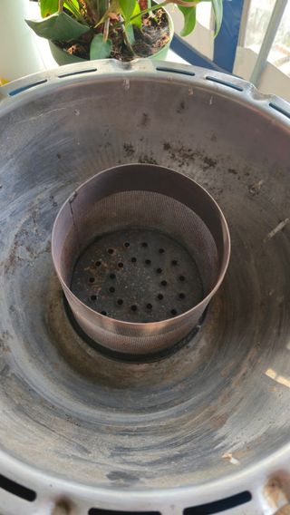 Barbecue a carbone blu senza fumo