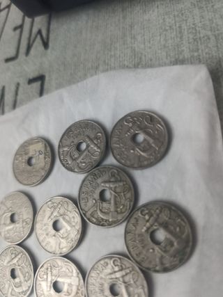 LOTE 10 monedas 50 céntimos España 1963*64