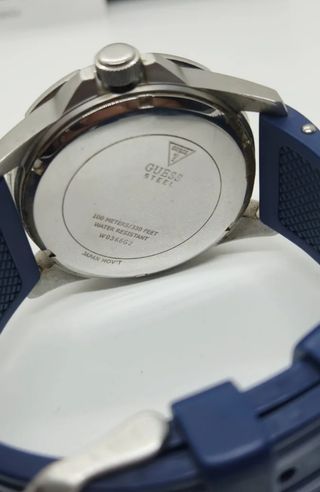 Reloj Guess Cronografo - Azul Plata