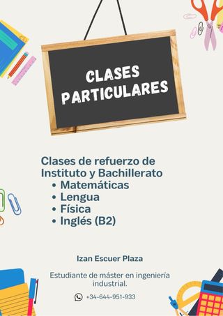 Clases particulares ESO-Bachillerato