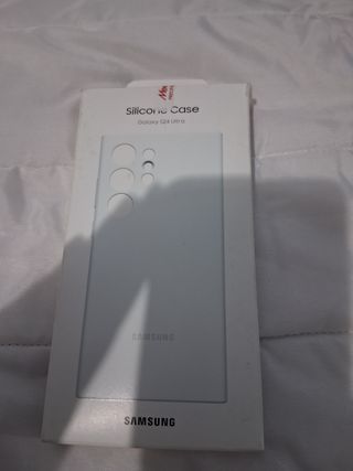 Funda silicona Samsung Galaxy S24 Ultra blanca