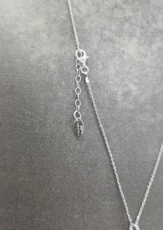 Collar osito Lotus plata de ley