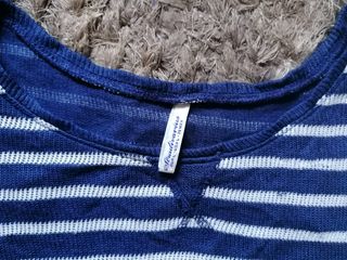 Jersey rayas azul marino-blanco T.L