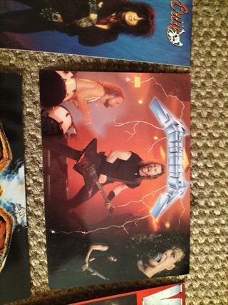 Postales Heavy Mötley Crüe, Maiden, WASP Metallica
