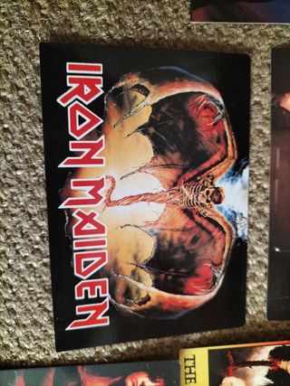 Postales Heavy Mötley Crüe, Maiden, WASP Metallica