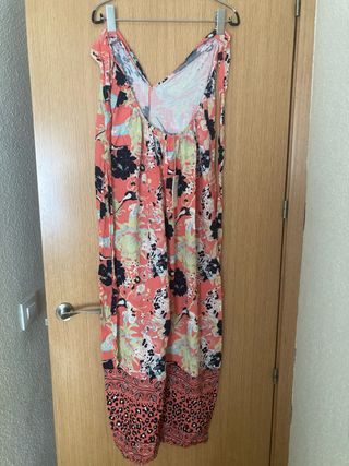Vestido largo estampado floral