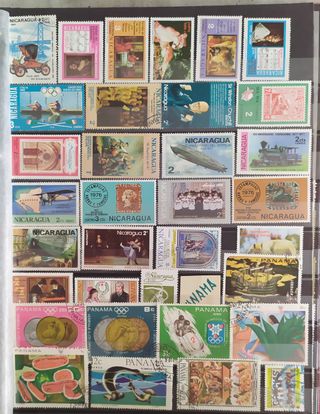 Álbum Filaplas con algo + de 900 sellos diferentes