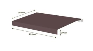 Toldos terraza khaki  con transporte y montaje.