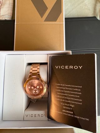 Reloj Viceroy mujer, acero rosa