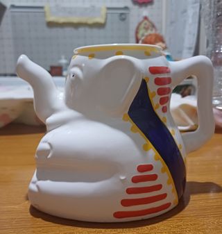 Teiera Elefante Ceramica Vintage