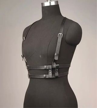 Cinturón cuero negro - Ajustable