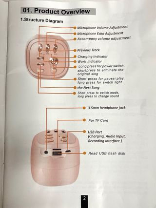 Micrófono Karaoke inalámbrico
