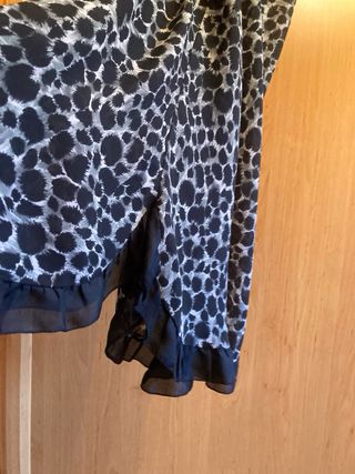 Camisón leopardo negro y gris