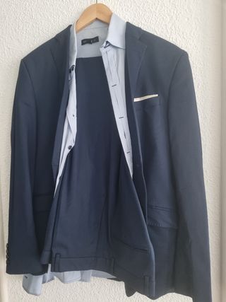 Traje negro hombre - 2 piezas