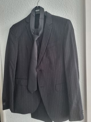 Traje negro hombre - 2 piezas