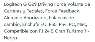 Logitech G29 Driving Force