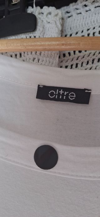 Maglia bianca stampa donna marca oltre