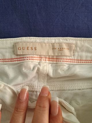 Pantalones Guess blancos mujer