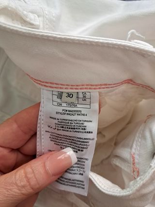 Pantalones Guess blancos mujer