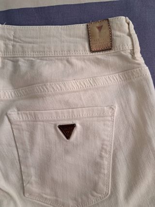 Pantalones Guess blancos mujer