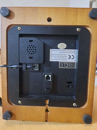 Teléfono antiguo madera - Funciona