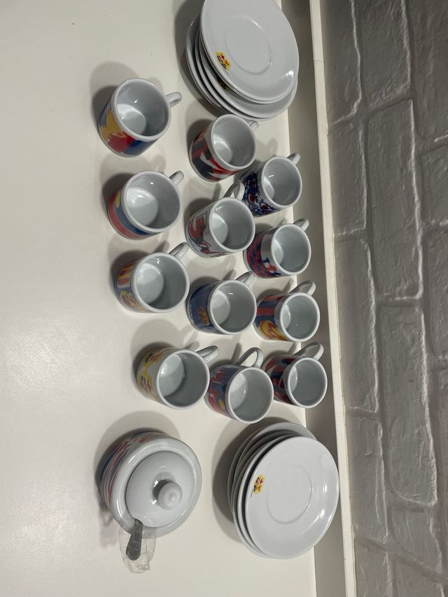 Juego café FC Barcelona vintage