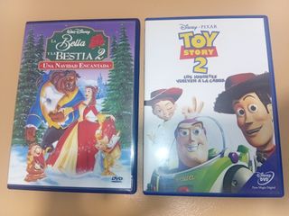 DVDs Disney: Toy Story 2 & La Bella y la Bestia 2