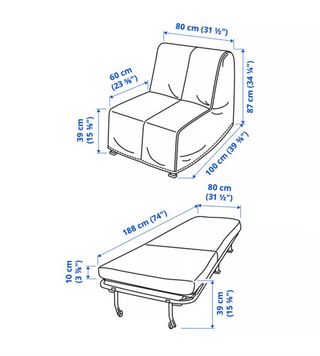 Sillón cama IKEA Ransta beige