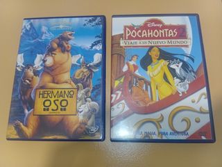 DVDs Disney: Pocahontas 2 & Hermano Oso