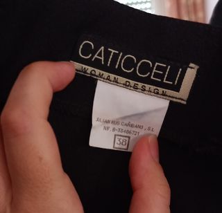 Mini falda con solapa