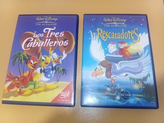DVDs Disney: Los Tres Caballeros & Los Rescatadore