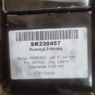 Pistón Derbi TT8 2T - SK230457