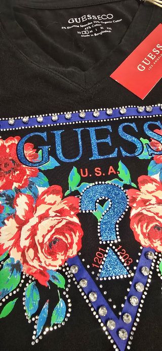 Camiseta Guess negra talla S