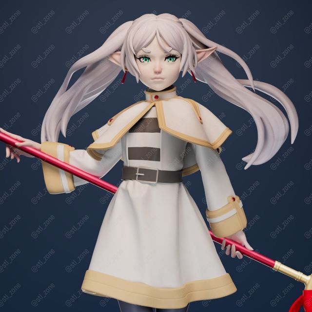 Figura anime dipinta a mano di Frieren