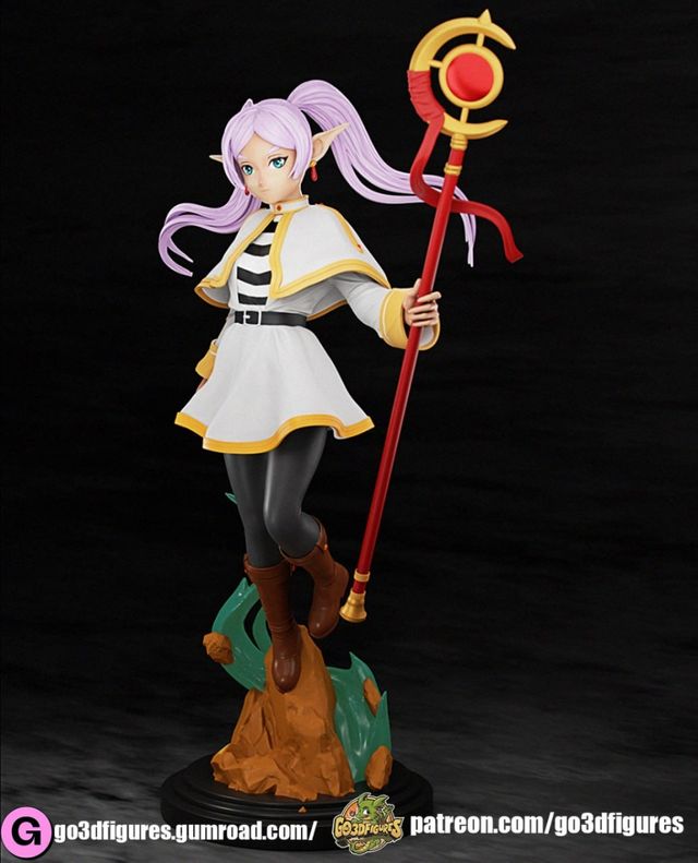 Figura anime dipinta a mano di Frieren