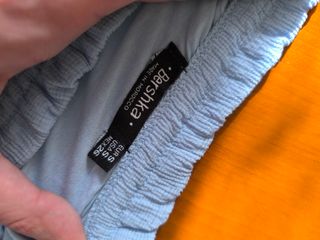 Blusa azul - hombros caídos