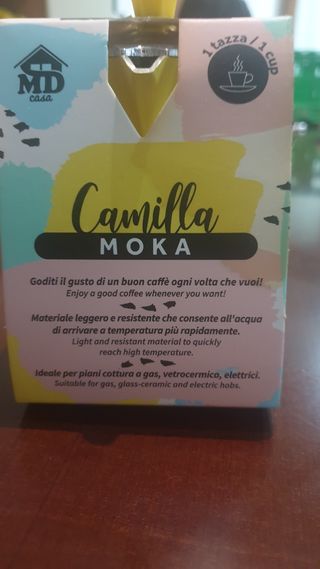 Mini Caffettiera Alluminio Gialla