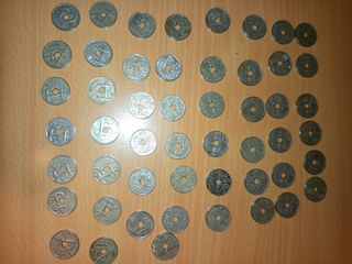 51 Monedas Antiguas España 1949,1963 y 1965.