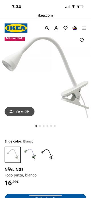 Lámpara pinza IKEA - LED