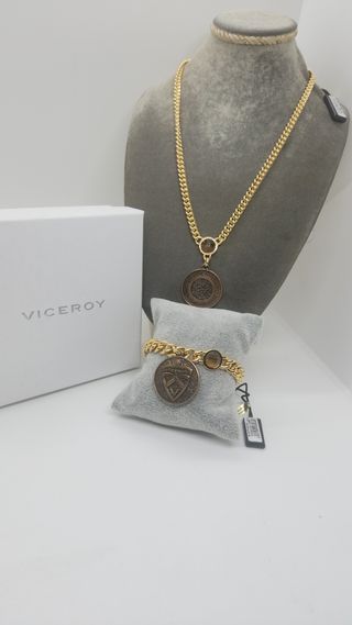 Conjunto Viceroy | Collar y Pulsera Chapado Oro 18