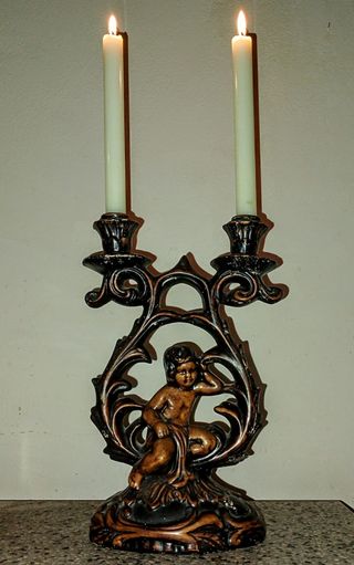 Candelabro Ceramica 2 Luci