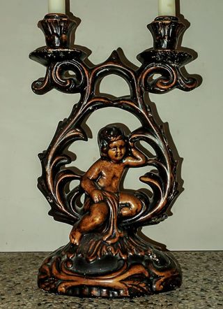 Candelabro Ceramica 2 Luci