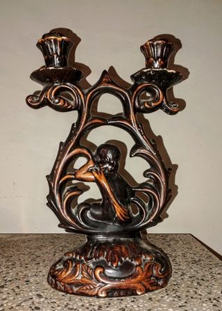 Candelabro Ceramica 2 Luci
