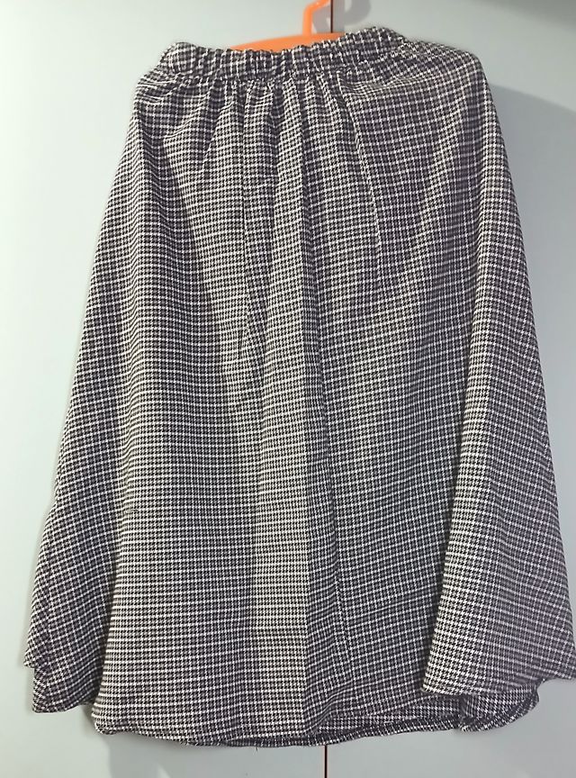Gonna a quadri bianca e nera