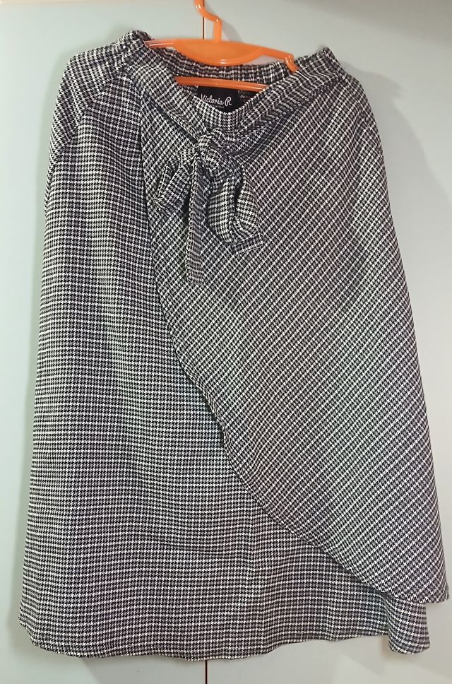 Gonna a quadri bianca e nera