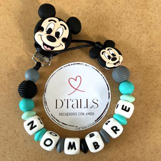 Chupetero personalizado Mickey Mouse
