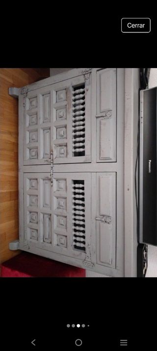 Aparador madera gris antiguo