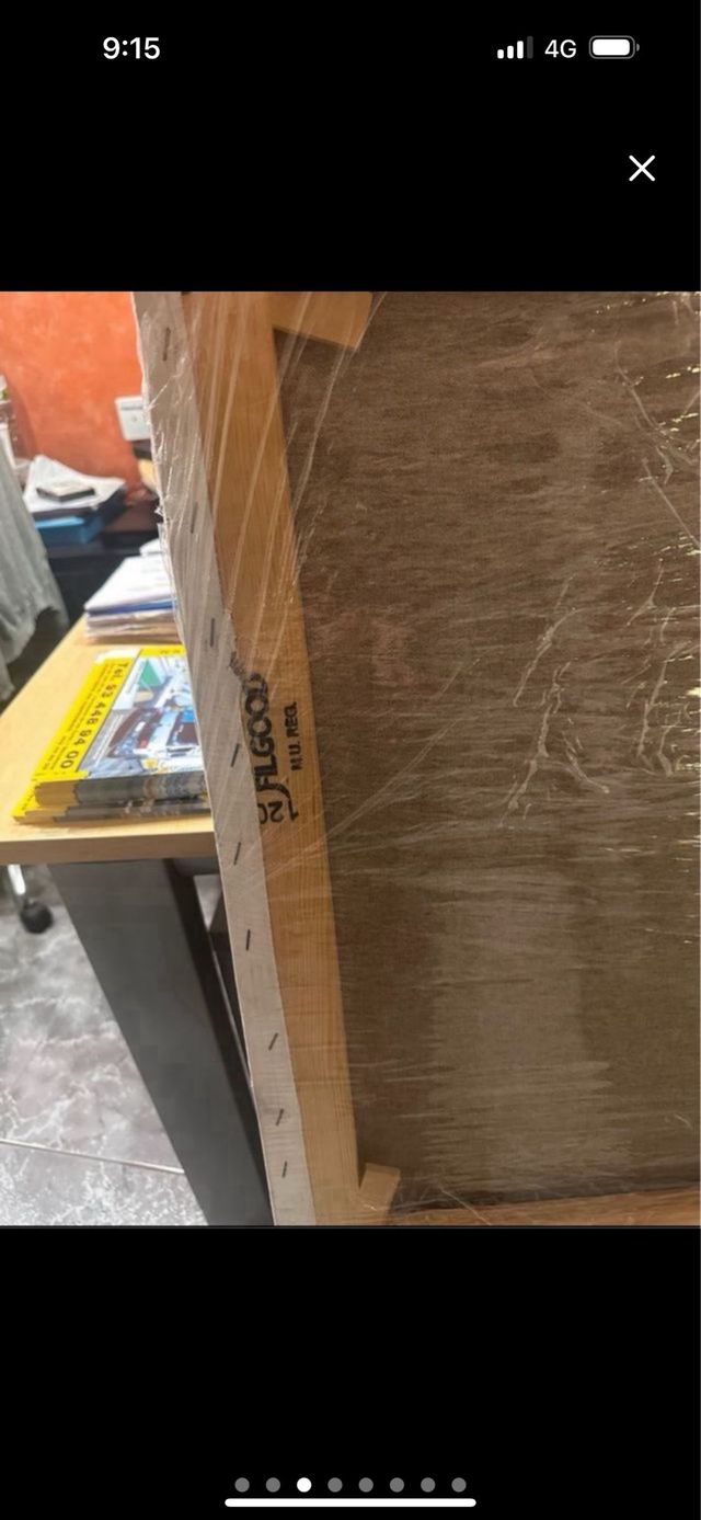 6 Lienzos algodón/pino blanco para pintar 