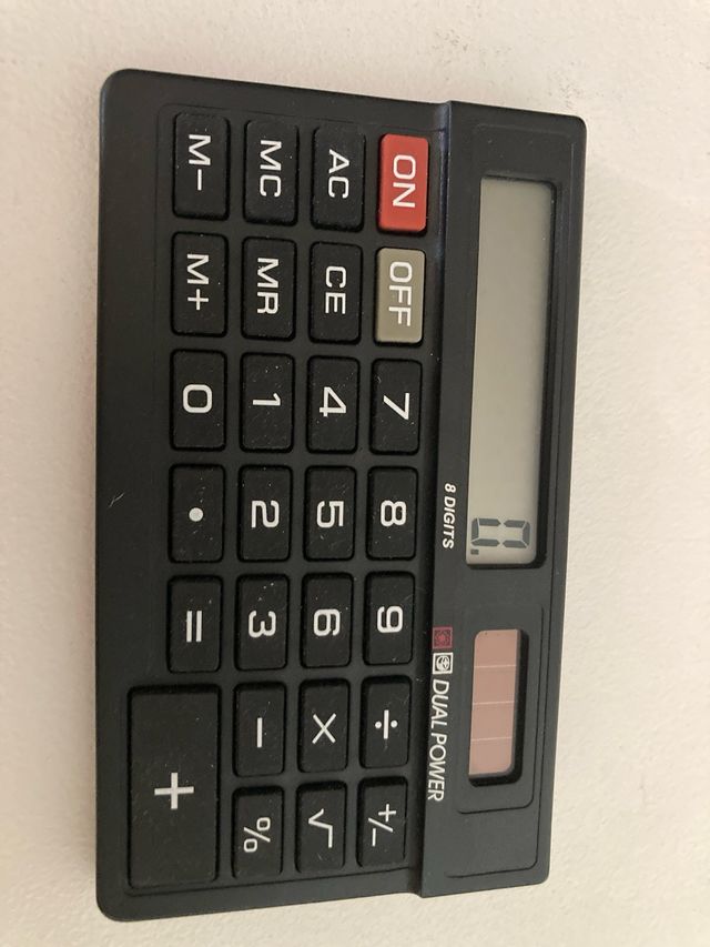 2 Calculadoras Casio MS-8B y HS-5Abk-g solares