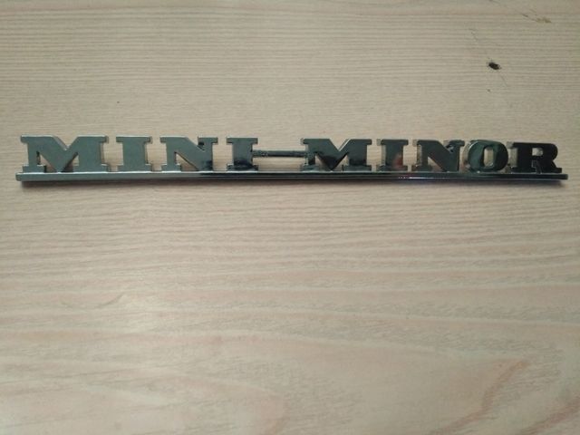 Letrero Mini Minor metálico